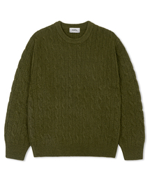 ケーブルラウンドヘビーニットプルオーバー 11 COLOR COOSKT068