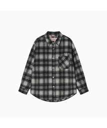 MENASOO（ミナス）の「MNS Classic Check Oversized Shirt Jacket_Black（その他アウター）」