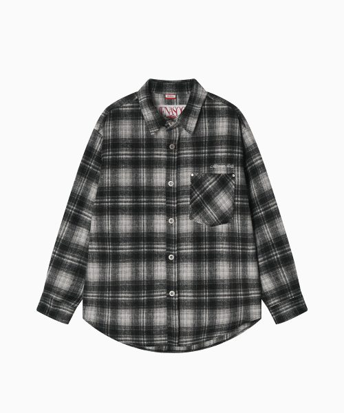MENASOO(ミナス)の「MNS Classic Check Oversized Shirt Jacket_Black(その他アウター・レディース・ブラック・F)」の16枚目の写真