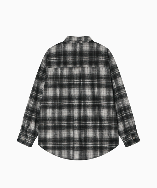 MENASOO(ミナス)の「MNS Classic Check Oversized Shirt Jacket_Black(その他アウター・レディース・ブラック・F)」の17枚目の写真