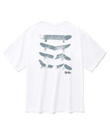 スケートボード 半袖Tシャツ ホワイト