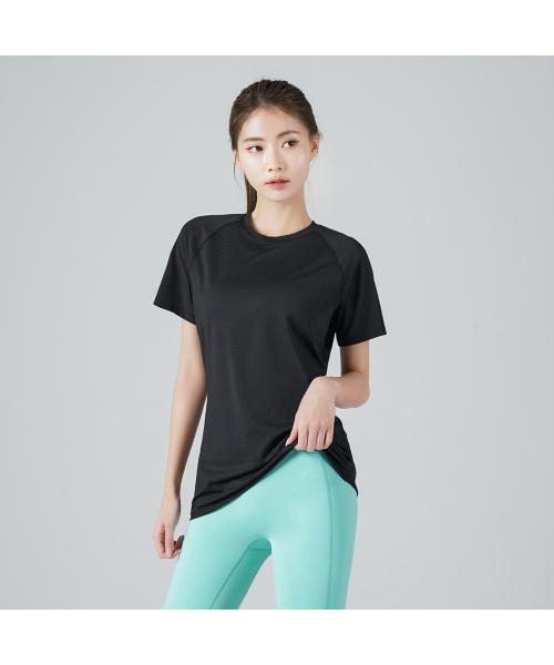SKULLPIG(スカルピグ)の「SWT25048-01 エアメッシュTシャツ ブラック(Tシャツ/カットソー・レディース・ブラック・LARGE/X-LARGE/2XL/SMALL/MEDIUM)」の1枚目の写真