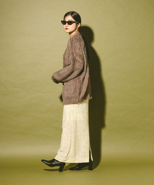 GLOBAL WORK（グローバルワーク）の「ベロアスカート/611191（スカート・レディース・ホワイト系その他7/ブラウン・MEDIUM/LARGE）」の6枚目の写真