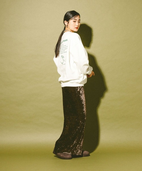 GLOBAL WORK（グローバルワーク）の「ベロアスカート/611191（スカート・レディース・ホワイト系その他7/ブラウン・MEDIUM/LARGE）」の14枚目の写真