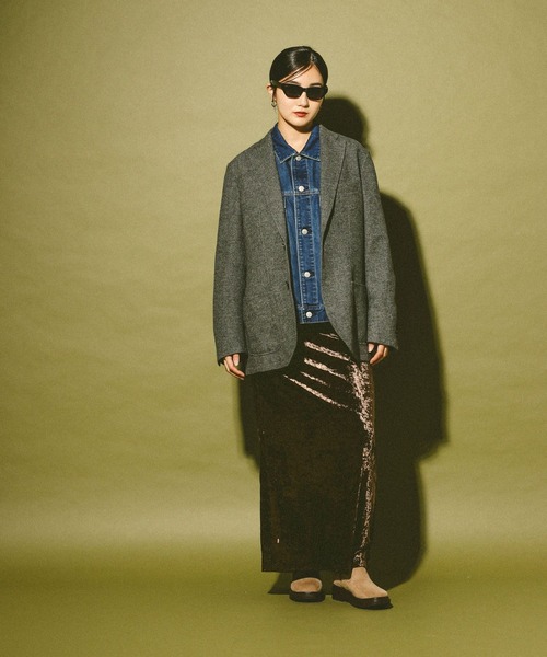 GLOBAL WORK（グローバルワーク）の「ベロアスカート/611191（スカート・レディース・ホワイト系その他7/ブラウン・MEDIUM/LARGE）」の16枚目の写真