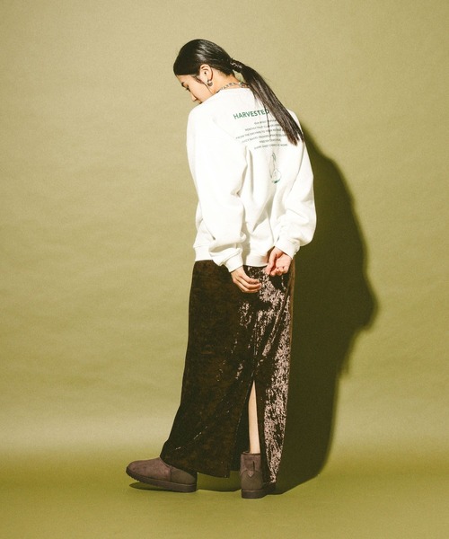 GLOBAL WORK（グローバルワーク）の「ベロアスカート/611191（スカート・レディース・ホワイト系その他7/ブラウン・MEDIUM/LARGE）」の15枚目の写真