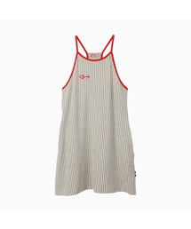 MENASOO SUMMER STRIPE TERRY STRAP ONEPIECE_GRAY