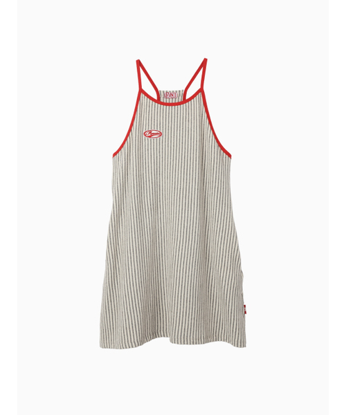 MENASOO(ミナス)の「MENASOO SUMMER STRIPE TERRY STRAP ONEPIECE_GRAY(ワンピース・レディース・グレー・F)」の11枚目の写真