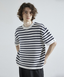 REFLECTIVE STRIPE KNIT [WHITE]