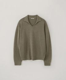 BLANKROOM（ブランクルーム）の「Vカラニット_NATURAL KHAKI（ニット/セーター）」