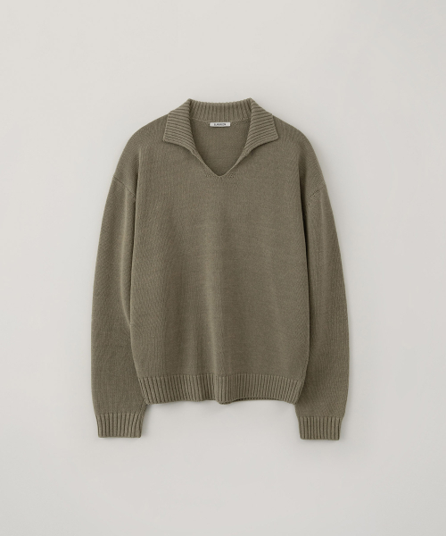 BLANKROOM(ブランクルーム)の「Vカラニット_NATURAL KHAKI(ニット/セーター・メンズ・その他・1/2/3)」の1枚目の写真