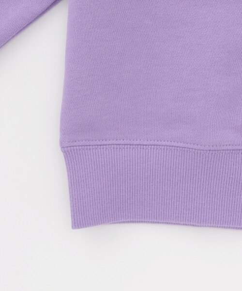 GLAZOS（グラソス）の「カレッジロゴ フロントプリント 裏毛トレーナー（スウェット・キッズ・グリーン/ラベンダー/トップグレー・150cm/160cm/170cm）」の7枚目の写真