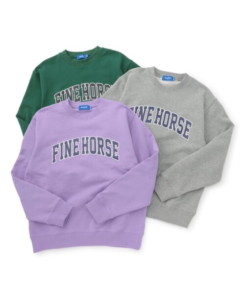 GLAZOS（グラソス）の「カレッジロゴ フロントプリント 裏毛トレーナー（スウェット・キッズ・グリーン/ラベンダー/トップグレー・150cm/160cm/170cm）」の10枚目の写真