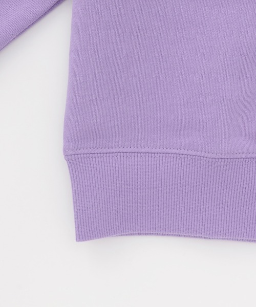 GLAZOS（グラソス）の「カレッジロゴ フロントプリント 裏毛トレーナー（スウェット・キッズ・グリーン/ラベンダー/トップグレー・150cm/160cm/170cm）」の8枚目の写真