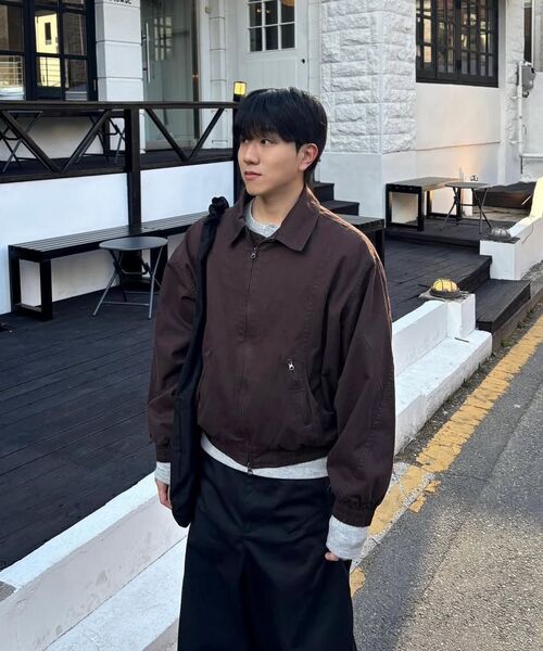 COSTUME O’CLOCK(コスチュームオクロック)の「コットンカーブドウォッシュドブルゾンジャケットブラウン COOSJK042BROWN(ブルゾン・メンズ・その他・LARGE/MEDIUM/SMALL)」の10枚目の写真