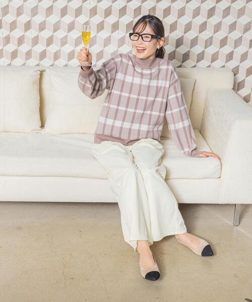 ITS'DEMO（イッツデモ）の「【手洗い可】タイトスカートニットセットアップ（セットアップ・レディース・ベージュ系3/ブラック系3/ブルー系8/ワイン系2・00）」の6枚目の写真