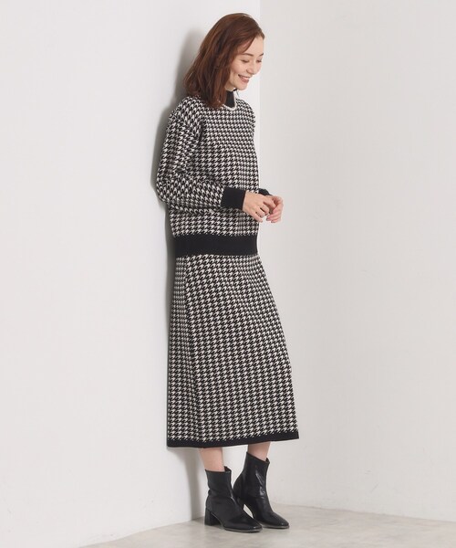 ITS'DEMO（イッツデモ）の「【手洗い可】タイトスカートニットセットアップ（セットアップ・レディース・ベージュ系3/ブラック系3/ブルー系8/ワイン系2・00）」の12枚目の写真