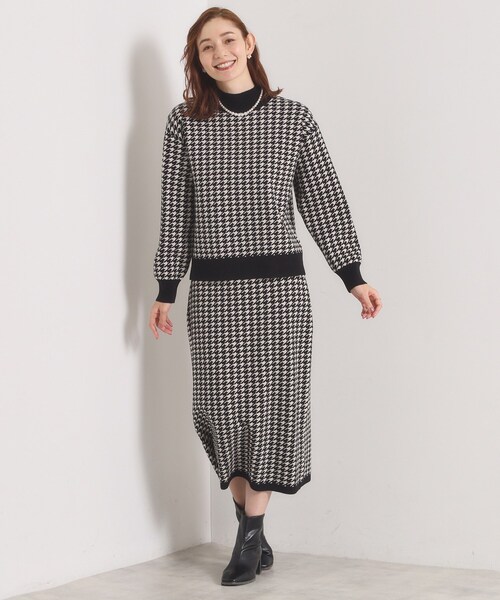 ITS'DEMO（イッツデモ）の「【手洗い可】タイトスカートニットセットアップ（セットアップ・レディース・ベージュ系3/ブラック系3/ブルー系8/ワイン系2・00）」の13枚目の写真