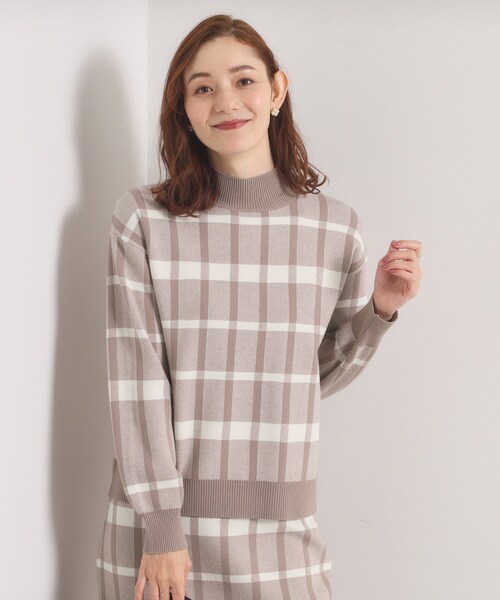 ITS'DEMO（イッツデモ）の「【手洗い可】タイトスカートニットセットアップ（セットアップ・レディース・ベージュ系3/ブラック系3/ブルー系8/ワイン系2・00）」の15枚目の写真