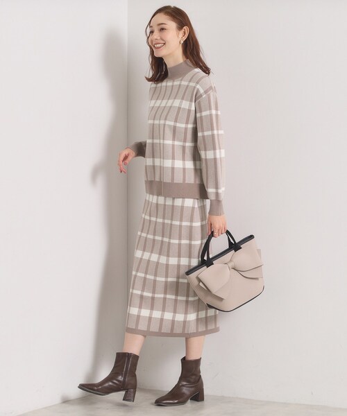 ITS'DEMO（イッツデモ）の「【手洗い可】タイトスカートニットセットアップ（セットアップ・レディース・ベージュ系3/ブラック系3/ブルー系8/ワイン系2・00）」の17枚目の写真