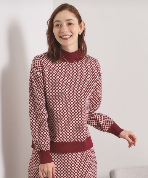 ITS'DEMO（イッツデモ）の「【手洗い可】タイトスカートニットセットアップ（セットアップ・レディース・ベージュ系3/ブラック系3/ブルー系8/ワイン系2・00）」の19枚目の写真