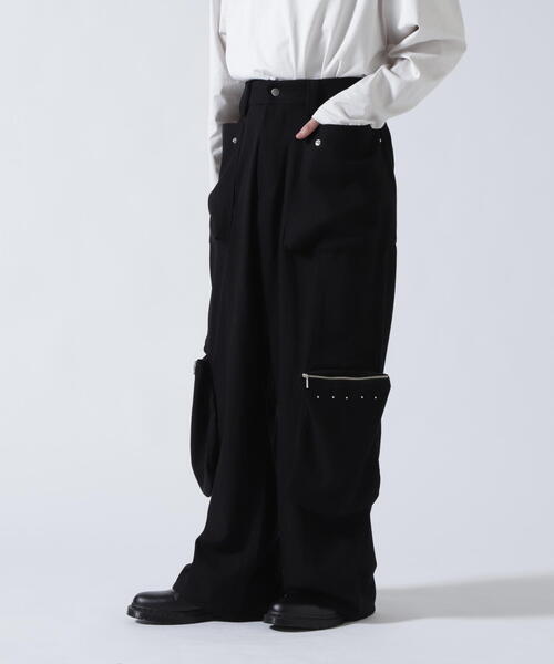 GEN_DAI（ゲンダイ）の「GEN_DAI/ゲンダイ/Studs Cargo Pants（カーゴパンツ・メンズ・ブラック・0/2/1）」の13枚目の写真