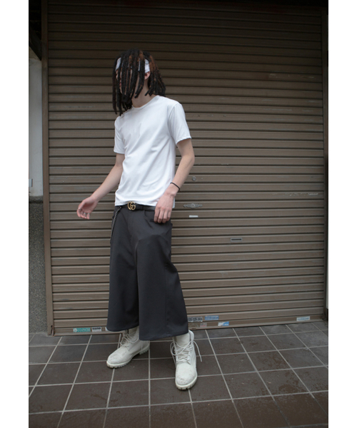 GOZER（ゴーザー）の「LABEL SLIM-TENSION T-SHIRT_WHITE（Tシャツ/カットソー・メンズ・ホワイト・MEDIUM/LARGE）」の4枚目の写真