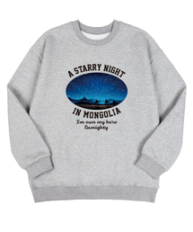 BEMIGHTY（ビーマイティー）の「Starry Night Triple-Layer Overfit Man-to-Man [Melan Gray]（スウェット）」