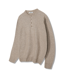POLYGRAM（ポリグラム）の「ソフトウールブレンドヘンリーネックニット - 5カラー（ニット/セーター）」