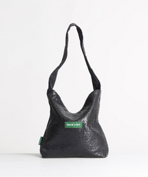GREEN STUFF（グリーンスタッフ）の「seem full bag 62 - glitter texture black（ショルダーバッグ）」