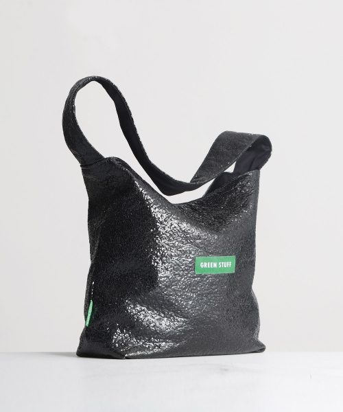 GREEN STUFF（グリーンスタッフ）の「seem full bag 62 - glitter texture black（ショルダーバッグ・レディース・その他・FREE）」の3枚目の写真