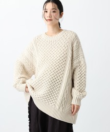 studio CLIP | 《natural by clip》5ゲージウール混ケーブルプルオーバー(ニット/セーター)