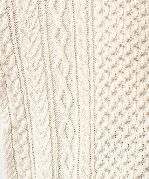 studio CLIP（スタディオクリップ）の「《natural by clip》5ゲージウール混ケーブルプルオーバー（ニット/セーター・レディース・アイボリー/ベージュ・FREE）」の17枚目の写真