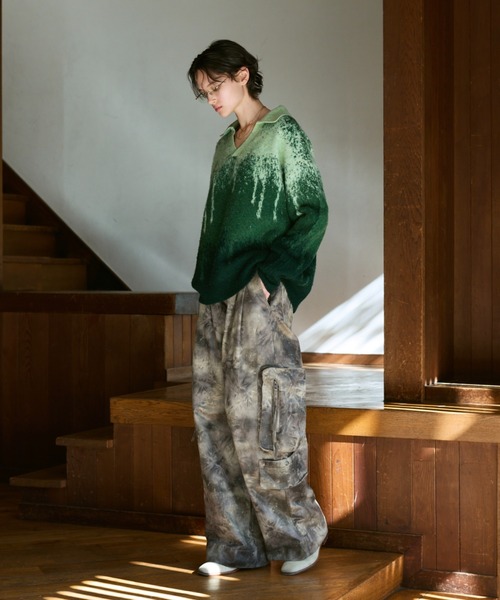 Irregularity Gradation Skipper Knit/イレギュラーグラデーション