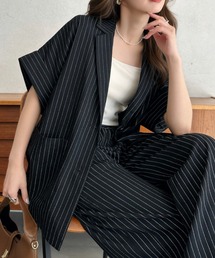 Eclat one（エクラワン）の「【Eclat one】ピンストライプ リラックス セットアップ（セットアップ）」