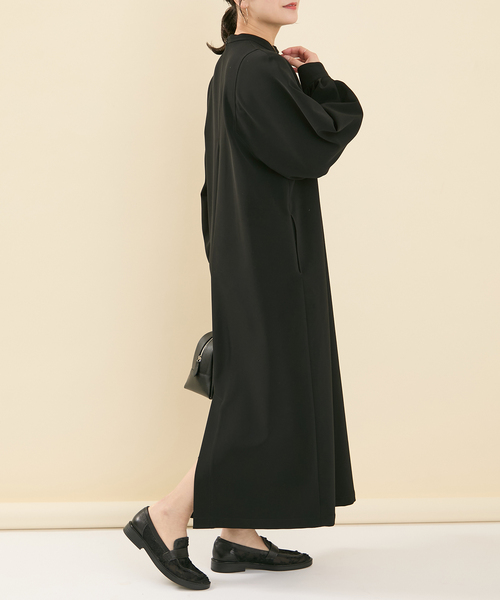 JOURNAL STANDARD（ジャーナルスタンダード）の「《WEB限定追加》ダブルクロスロングワンピース（ワンピース・レディース・ブラック/ネイビー・38/36）」の20枚目の写真