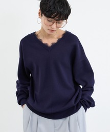 BARNYARDSTORM | BARNYARDSTORM / 2WAYレース付きニット(カーディガン/ボレロ)