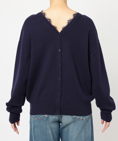 BARNYARDSTORM（バンヤードストーム）の「BARNYARDSTORM / 2WAYレース付きニット（カーディガン/ボレロ・レディース・ライトグレー/ネイビー・FREE）」の17枚目の写真