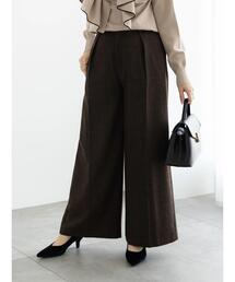 Te chichi | 【宮本茉由着用】ツイードワイドパンツ(その他パンツ)