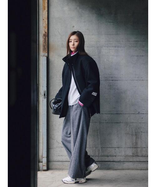 Te chichi(テチチ)の「【宮本茉由着用】ツイードワイドパンツ(その他パンツ・レディース・ブラック/ブラウン・F)」の2枚目の写真