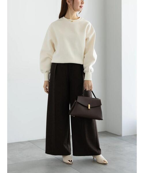 Te chichi(テチチ)の「【宮本茉由着用】ツイードワイドパンツ(その他パンツ・レディース・ブラック/ブラウン・F)」の5枚目の写真