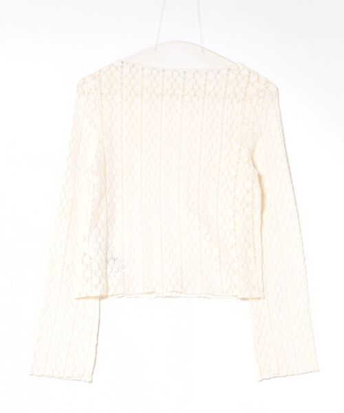 coca(coca)(コカ)の「ストレッチレーストップス(Tシャツ/カットソー・レディース・アイボリー/チャコール・L/M/S)」の21枚目の写真