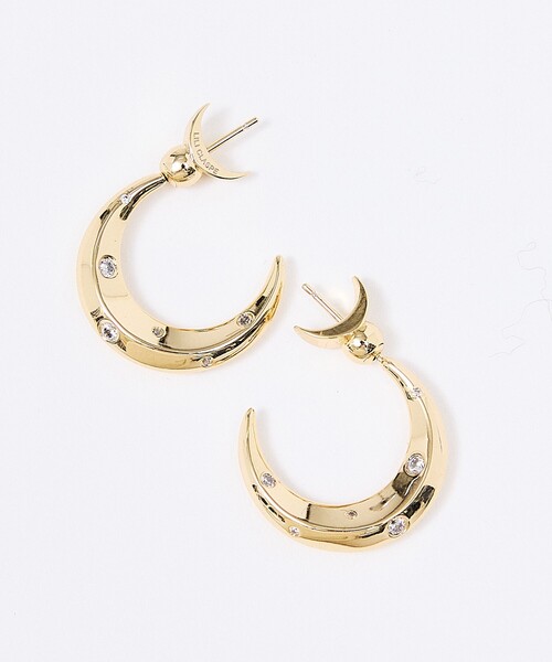 Rouge vif（ルージュヴィフ）の「【LILI CLASPE/リリクラスプ】LUNA EARRING ルナピアス（ピアス（両耳用）・レディース・シルバー/ゴールド・フリー）」の2枚目の写真