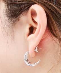 Rouge vif | 【LILI CLASPE/リリクラスプ】LUNA EARRING ルナピアス(ピアス（両耳用）)