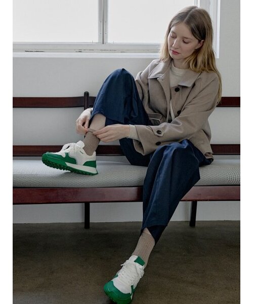 AVANT-G(アバン)の「Herringbone Trucker Jacket - BEIGE(デニムジャケット・レディース・その他・FREE)」の5枚目の写真