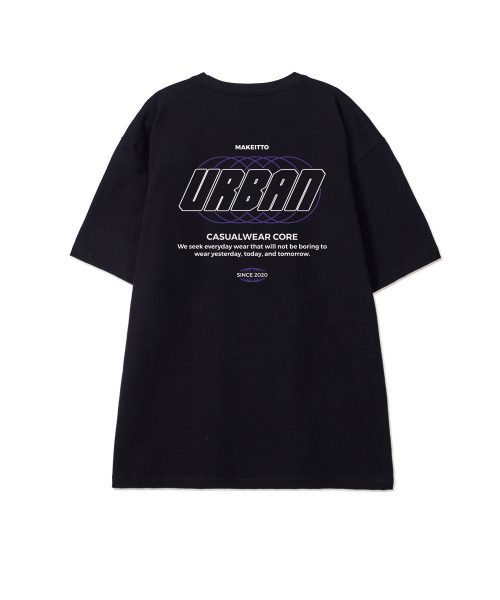 MAKEITTO（メイキット）の「[URBAN LETTERING] CREW NECK TEE_BLACK（Tシャツ/カットソー・メンズ・その他・MEDIUM/LARGE/X-LARGE/XX-LARGE）」の2枚目の写真