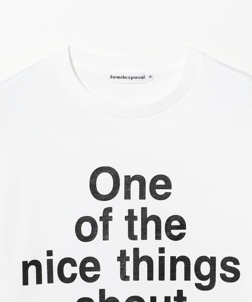 cabaret poval（キャバレーポバール）の「Cabaret Poval / Nice Things Tee（Tシャツ/カットソー・メンズ・ホワイト/ネイビー・XX-LARGE/X-LARGE/MEDIUM/LARGE）」の10枚目の写真