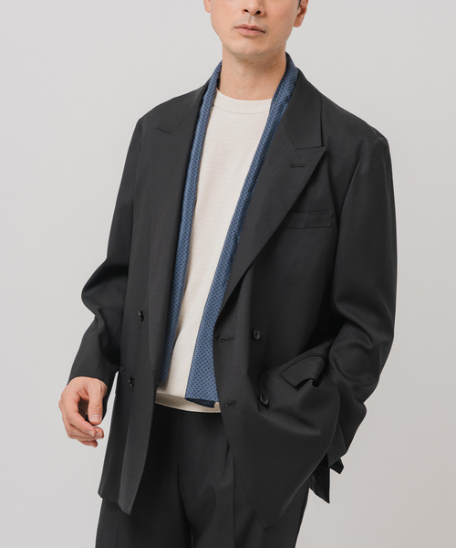 EDIFICE（エディフィス）の「E. SC-4ボタン ジャケット OFFLIMITS【セットアップ着用可能】（テーラードジャケット・メンズ・ネイビー/ブラック・LARGE/SMALL/MEDIUM）」の2枚目の写真