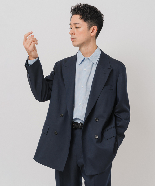 EDIFICE（エディフィス）の「E. SC-4ボタン ジャケット OFFLIMITS【セットアップ着用可能】（テーラードジャケット・メンズ・ネイビー/ブラック・LARGE/SMALL/MEDIUM）」の11枚目の写真