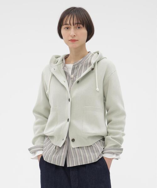 MHL.(エムエイチエル)の「VINTAGE DRY COTTON KNITWEAR(カーディガン/ボレロ・レディース・ホワイト系その他3/ネイビー系1・2)」の2枚目の写真